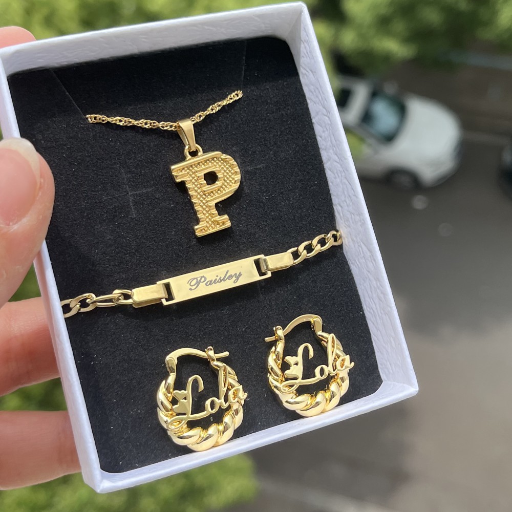 DUOYING Custom Name Jewelry Se - Women Fashion Names 评论和价格