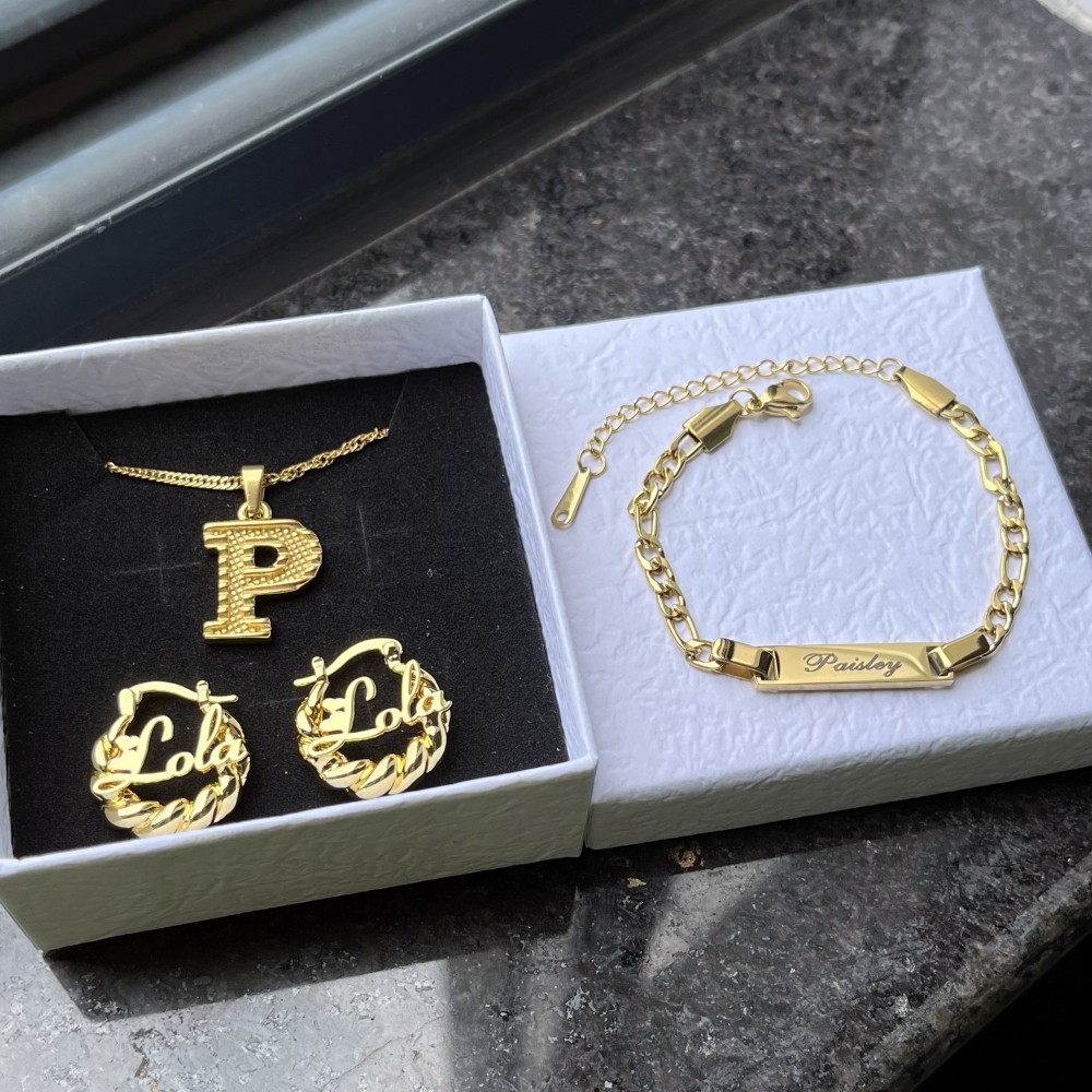 DUOYING Custom Name Jewelry Se - Women Fashion Names 评论和价格