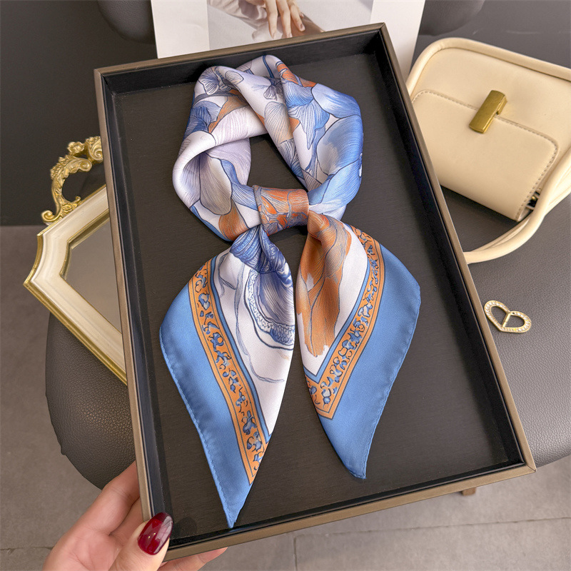 2026 New Floral Print Hijab Si - Women Fashion Necktie 评论和价格