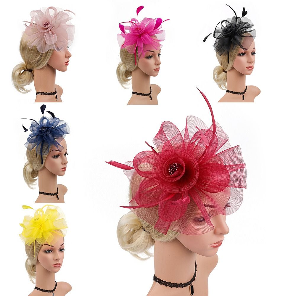 Feathers Ribbon Fascinator Hat - Women'S Fashion Kentucky Derby 评论和价格