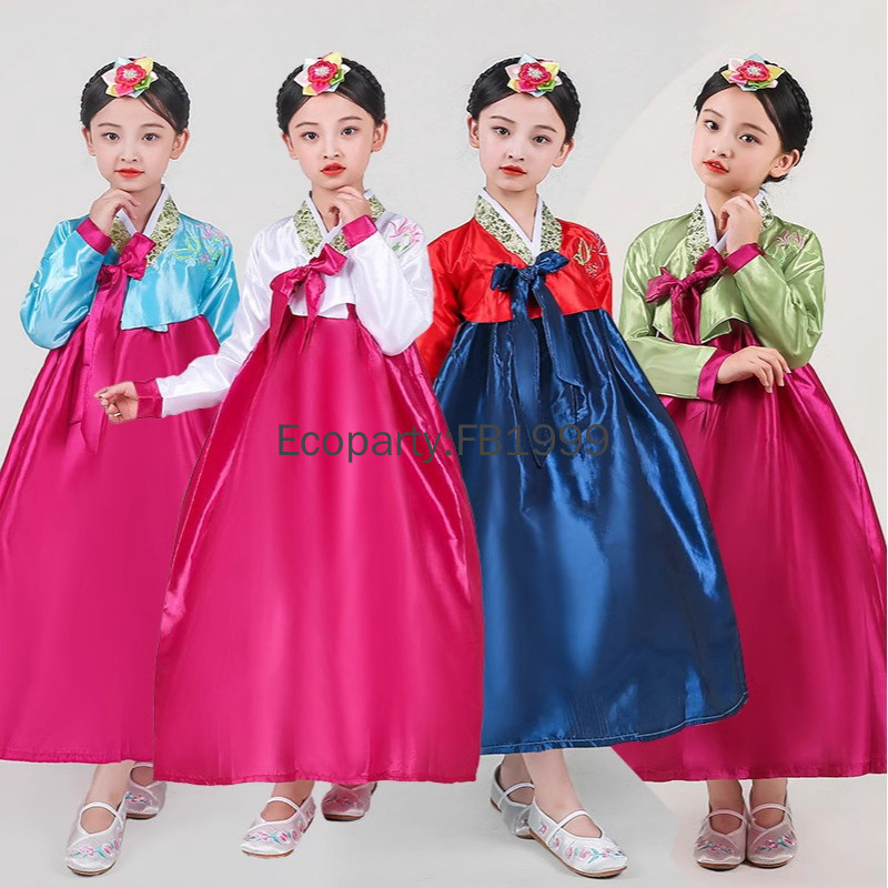 4 Colors Girls Hanbok Dress Ko - Women'S Fashion Korea 评论和价格