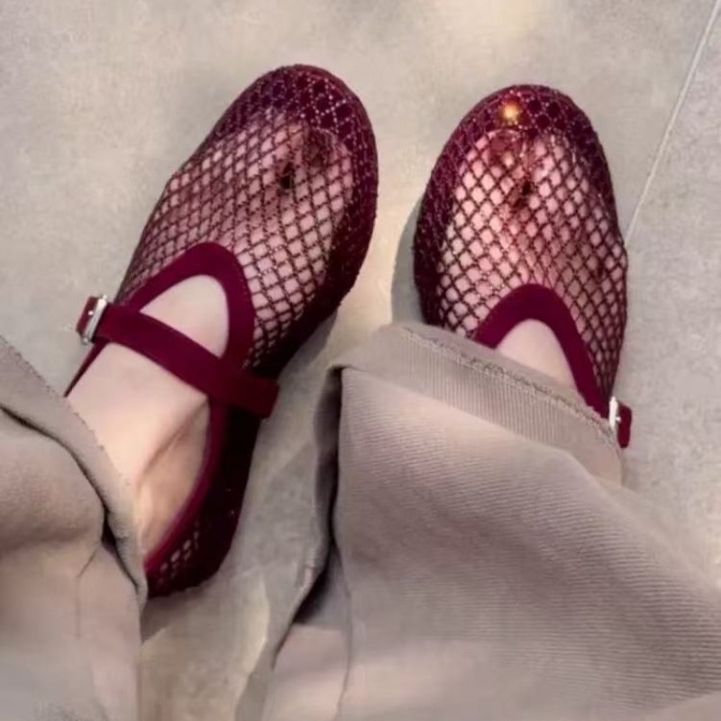 Hollow Rhinestone Baotou Sanda - Women'S Fashion Shoes 评论和价格