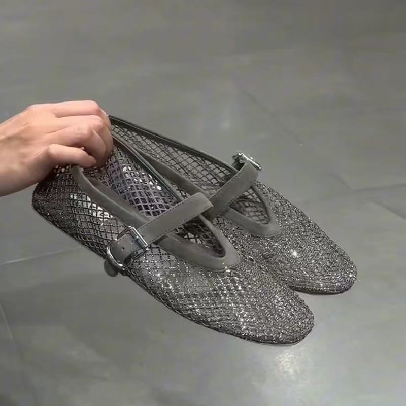 Hollow Rhinestone Baotou Sanda - Women'S Fashion Shoes 评论和价格
