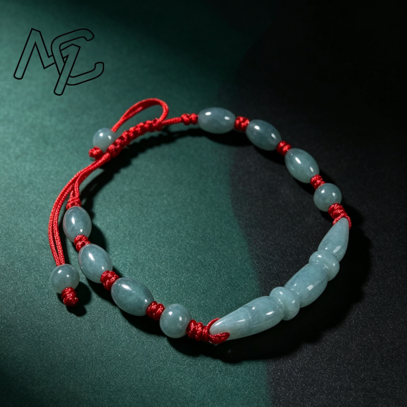 Natural Blue water Jade Burma  - Women'S Fashion Jewellery 评论和价格