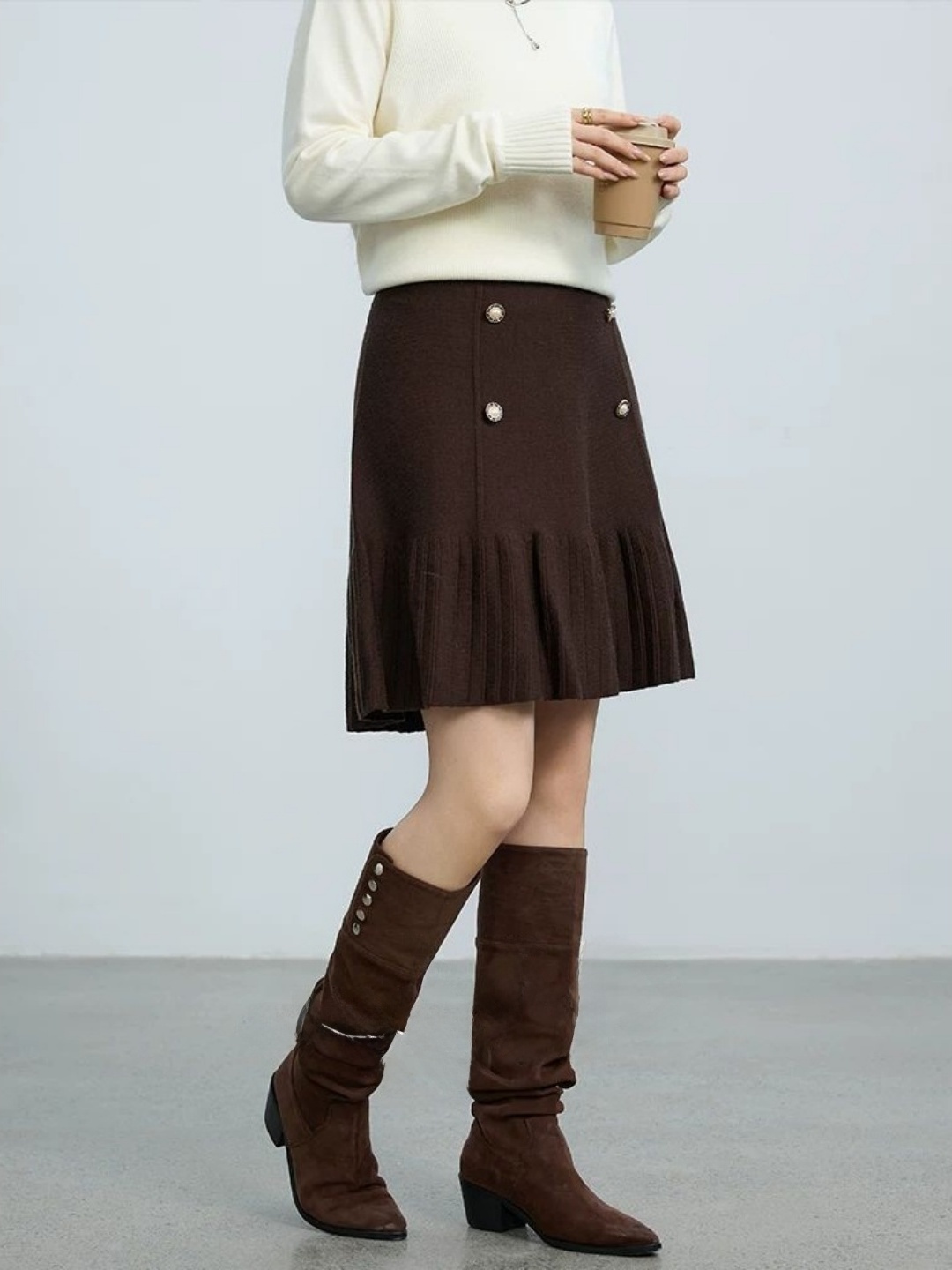 plus Size A-Line  Skirt High W - Women Fashion Over The Years 评论和价格